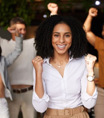 a group of people posing for the camera